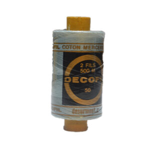 Bobine de fil pour machine à coudre industrielle\familliale 100% coton 500M (gris)