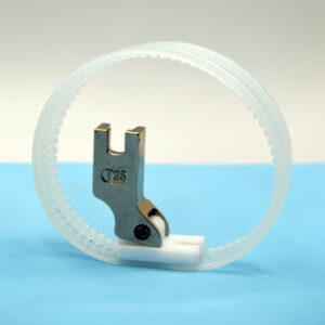 Pied presseur en téflon (pour travailler sur le cuir)